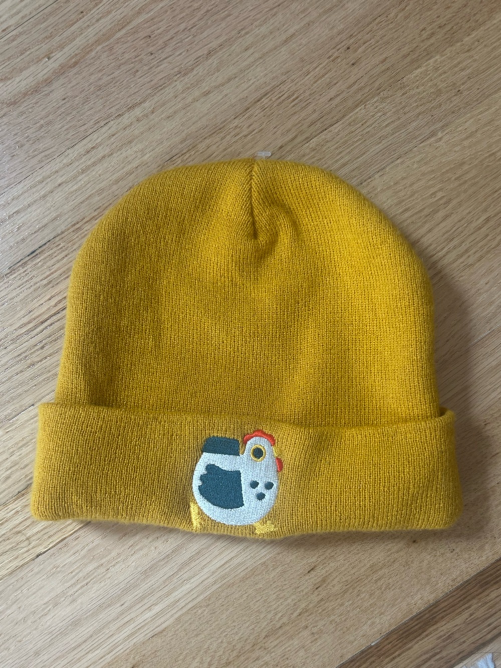 Curlworks Chicken beanie - Mustard